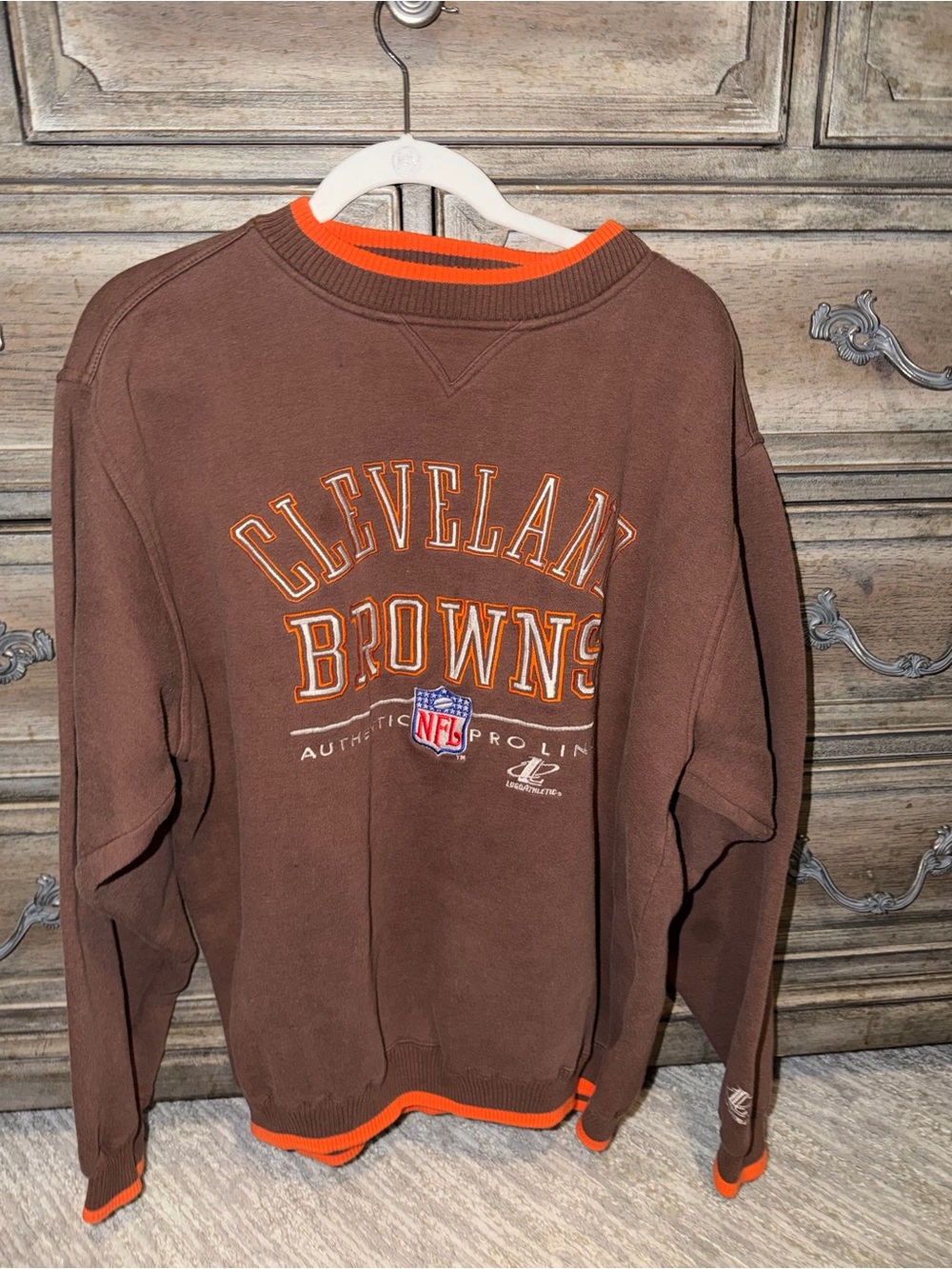 Vintage Cleveland Browns NFL Pro Line Crewneck Sweatshirt XL Embroidered - Picture 4 of 12